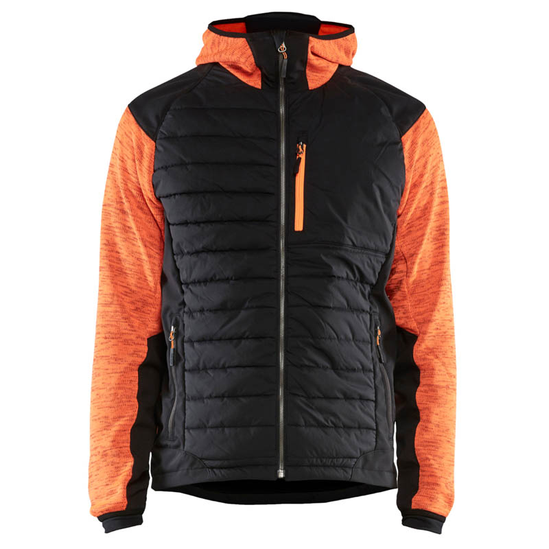 Blaklader Hybrid Jacke High Vis Orange/Schwarz 4XL